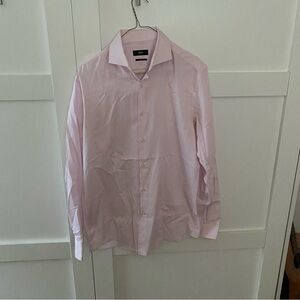 Hugo Boss men’s pink and white dress shirt